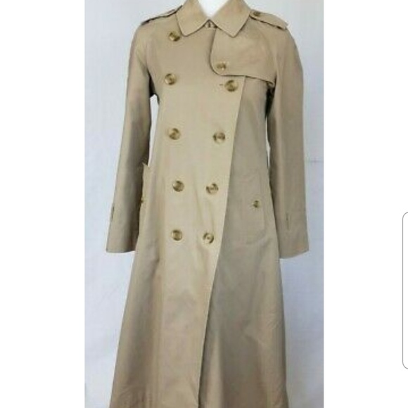 Burberry Jackets & Blazers - Vintage Womens Burberry Beige Long Trenchcoat XS